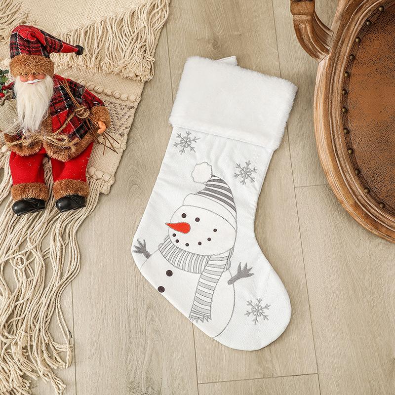 Christmas Decorations Santa Claus Pendants Christmas Socks Gift Bags Christmas Tree Ornaments Pendants Candy Bags