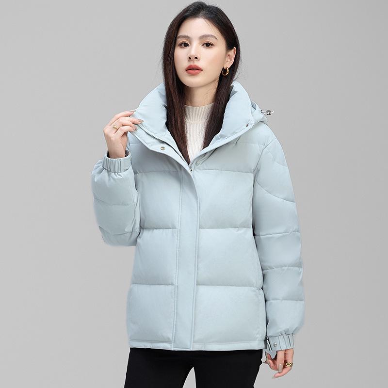 

Брендовая элегантная женская классическая пуховая куртка - Стильное, теплое и холодостойкое зимнее пальто 3XL синий