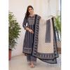 Women's Designer Cotton Kurti Pant Dupatta Set Indian Bollywood Ethnic Kurta Set