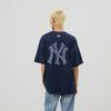 New MLB MONOGRAM Collection New York Yankees SS24 T-Shirt Unisex Navy Blue 3ATSM0343-50NYS