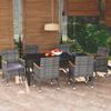 Day and Night - Day and Night 7-piece Garden Furniture Set with Gray Synthetic Rattan Cushions
