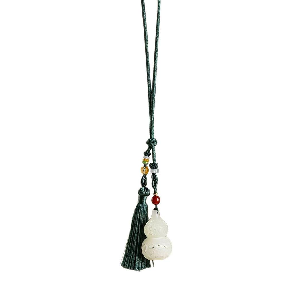 Sandalwood Luminous Stone Perfume Pendant – Hollow Gourd Car Ornament Bag Charm