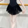 Adult Ballet Leotard Dance Practice Stage Performance Gymnastics Mesh Sleeve Bodysuit