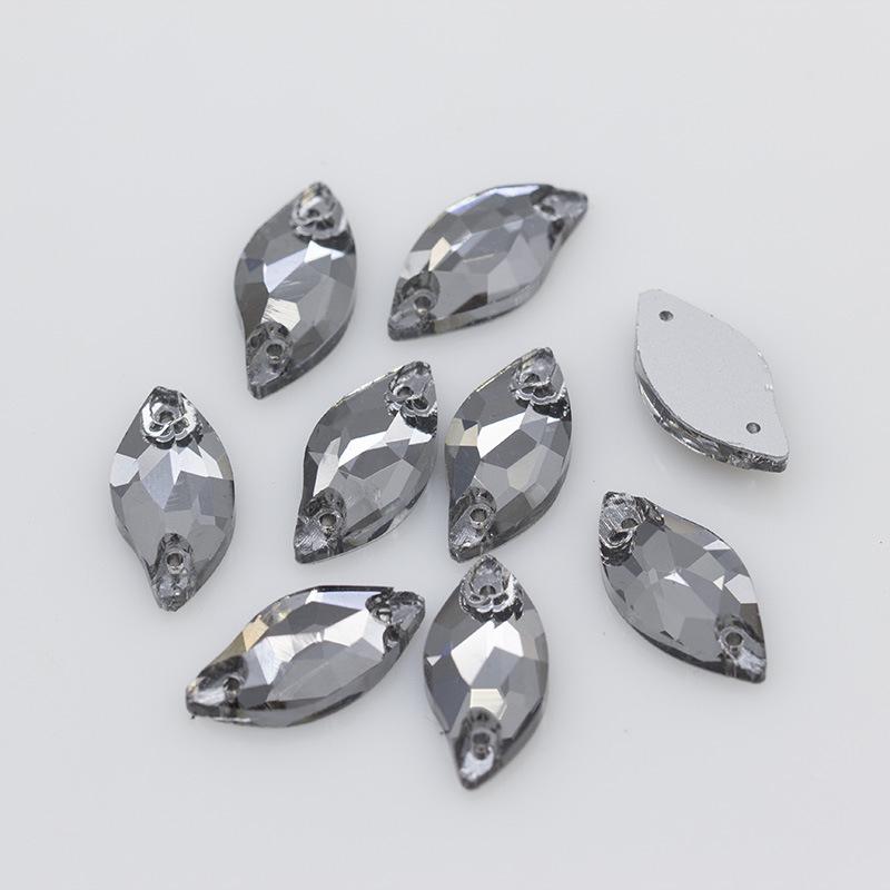 28-Piece Set: 10x20 Flat Bottom Hand-Sewn Crystal Mermaid Dress Drills for DIY Wedding & Evening Dress Decoration