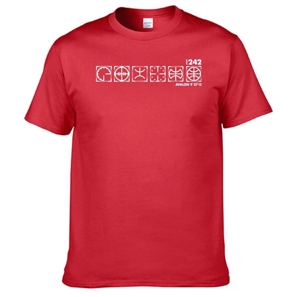 Přední 242 Tričko Unisex 100% bavlna Unisex Dámská košile Nejprodávanější N09