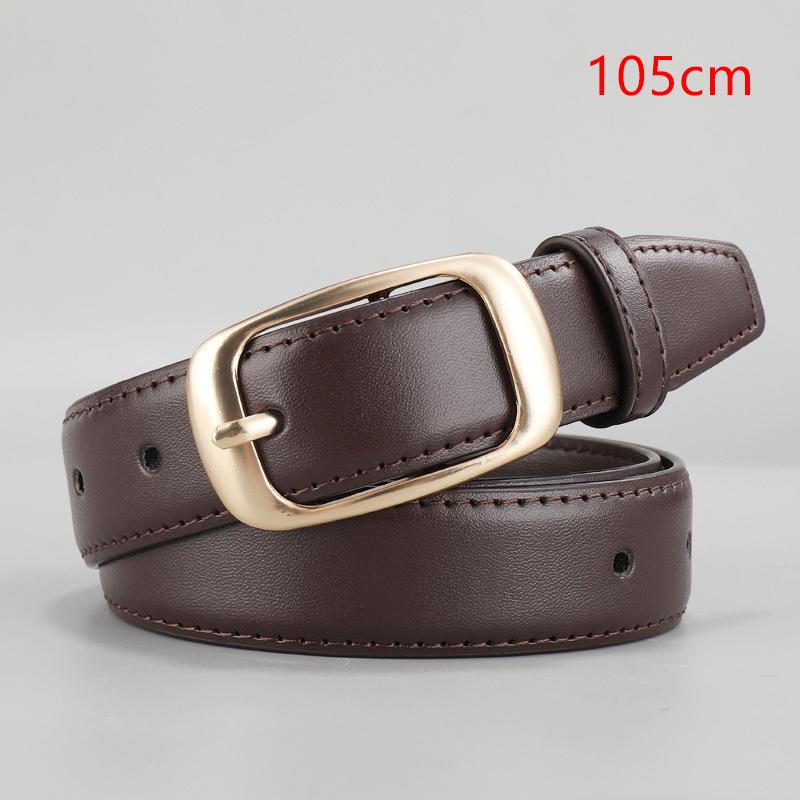 Korean Style Leather Belt Unisex Belt Simple Versatile Women Fashion Accessory