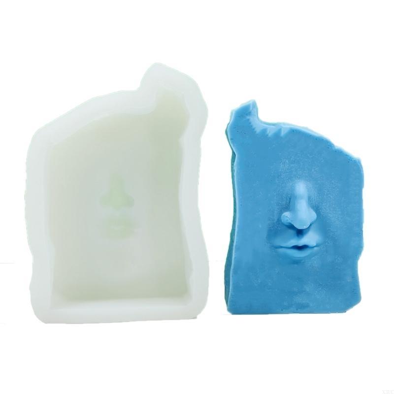 Human Face Sculpture Molds for Making Gypsum Ornaments Home Decorations DIY Craft, Statue Molds X3UC