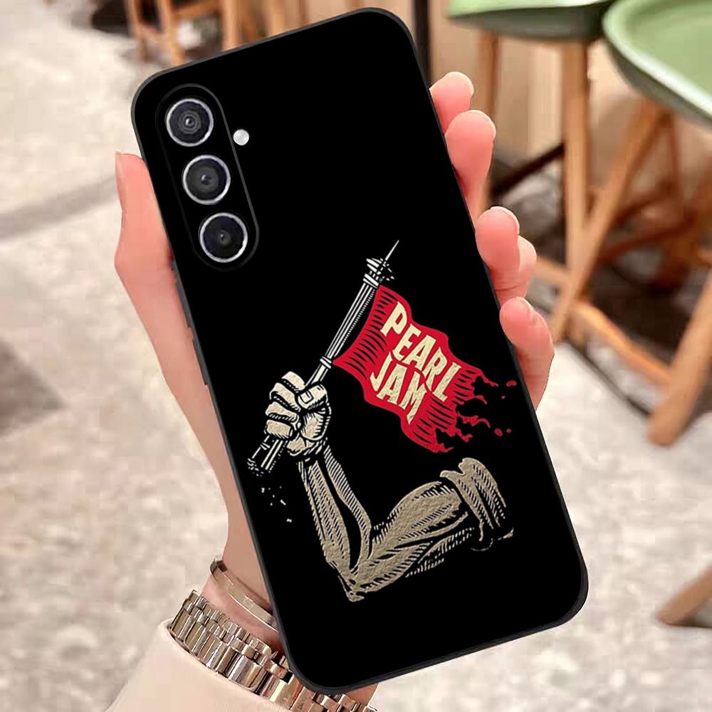 

Band Pearl Jam Phone Case For Samsung S25 Edge 24 23 22 21 20 Ultra Plus Fe Galaxy A54 53 34 25 16 Silicon Cover Samsung S20 FE