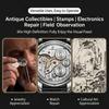 60X Handheld Magnifier Pocket Mini Microscope Magnifying Glass Jewelry Loupe with UV LED Light for Jewelry and Currency Detector