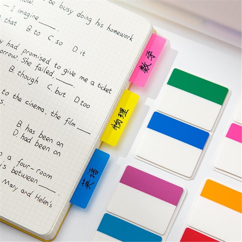 250Pcs Index Stickers Tabs Sticky Index Labels Page Flag Writable Index Flag Page Marker for Books Calendar Notebook