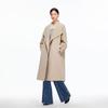 VEROMODA Women's Wool Blend Belted Mid-Length Coat