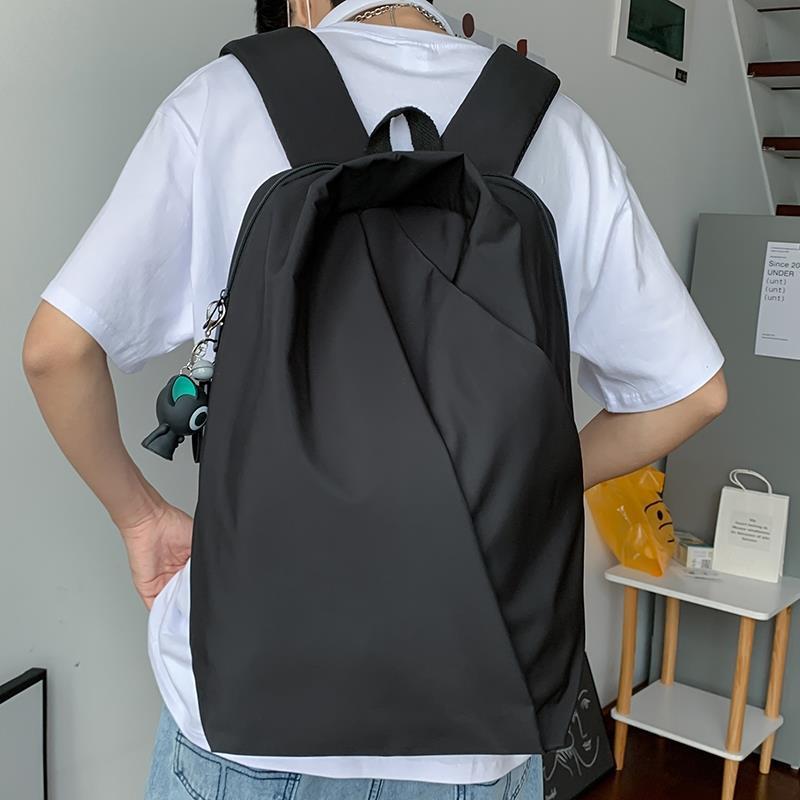 School bag men's college students simple Japanese high school backpack ins trendy cool trend large capacity casual backpack women