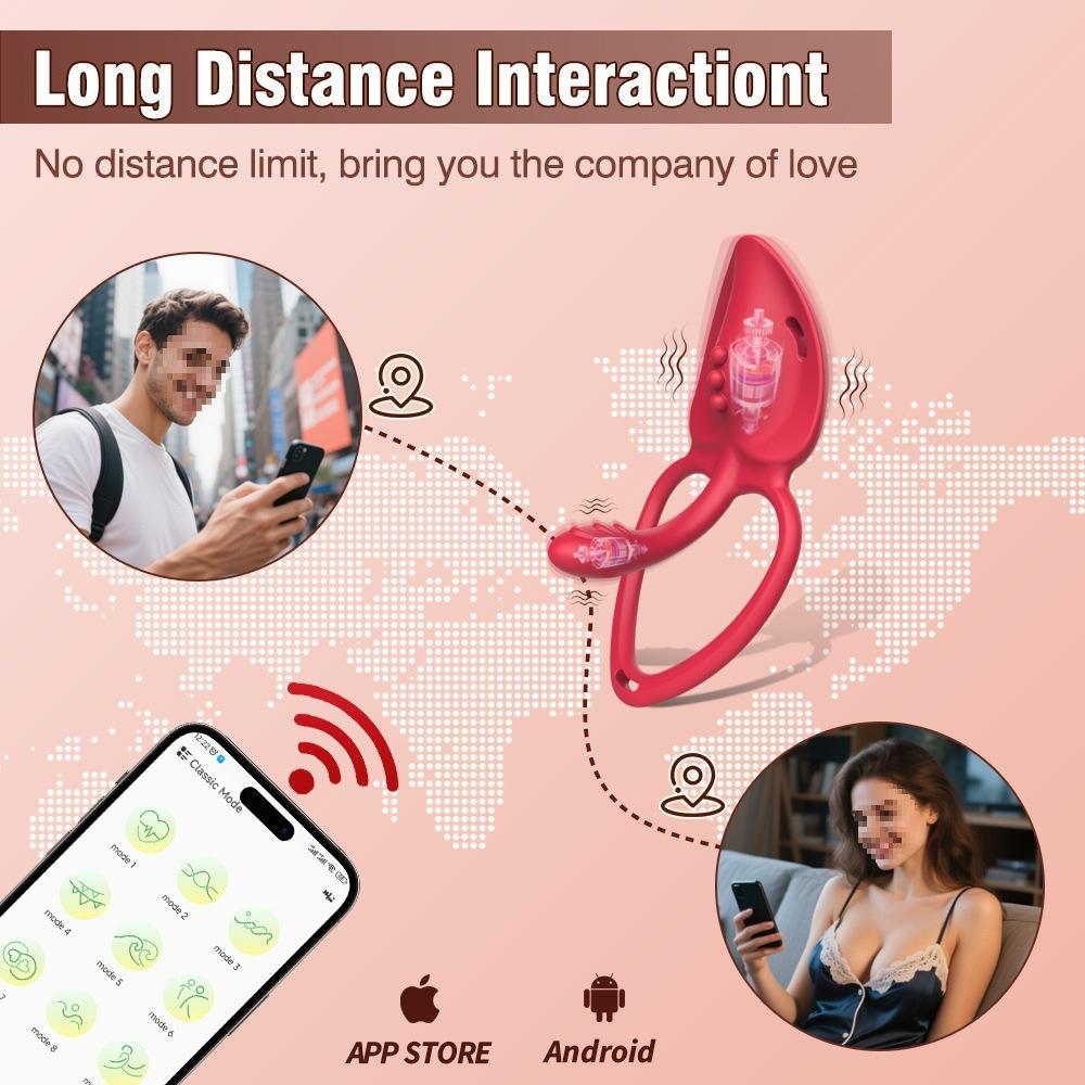 Wearable Panty Vibrator Adult Sex Toy Wireless Control Vibrating Penis Ring with Lace Strap Clitoral Stimulator for Women Couple