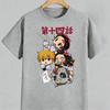 Nezuko Kamado Pure Cotton Men's and Women's Same T-shirt 2026 Summer Anime Printed Men New Casual Unisex Top Streetwear