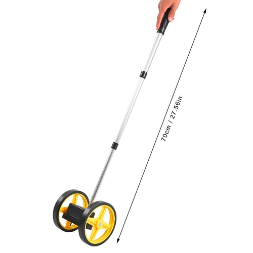 Road Measure, Distance Measuring Device, Dual Wheel Measuring Wheel, High Accuracy Ergonomic Distance Measuring Wheel, 9999m