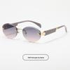 Stylish Metal Frame Sunglasses for Women - Trendy Street Style & Sun Protection