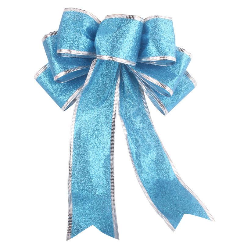 Christmas Stunning 20cm Bow Decorative Ornaments In Elegant Colors Perfect For Festive Cheer
