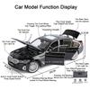 1:24 530Li M4 Miniature Model Toys Diecast Alloy Car Front Wheel Steering Sound Light Pull Back Vehices Kids Christmas Surprise