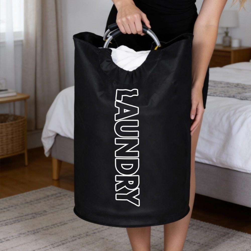 with  Handle Folding Storage Bag 82L Laundry Bin Empty Bottle Storage Basket  Wastewater Collection