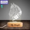 Custom Horse Night Light Personalized LED Animal Decor For Kids Room Soft Glow Ambient Light Fun Whimsical Ornament Best Gift