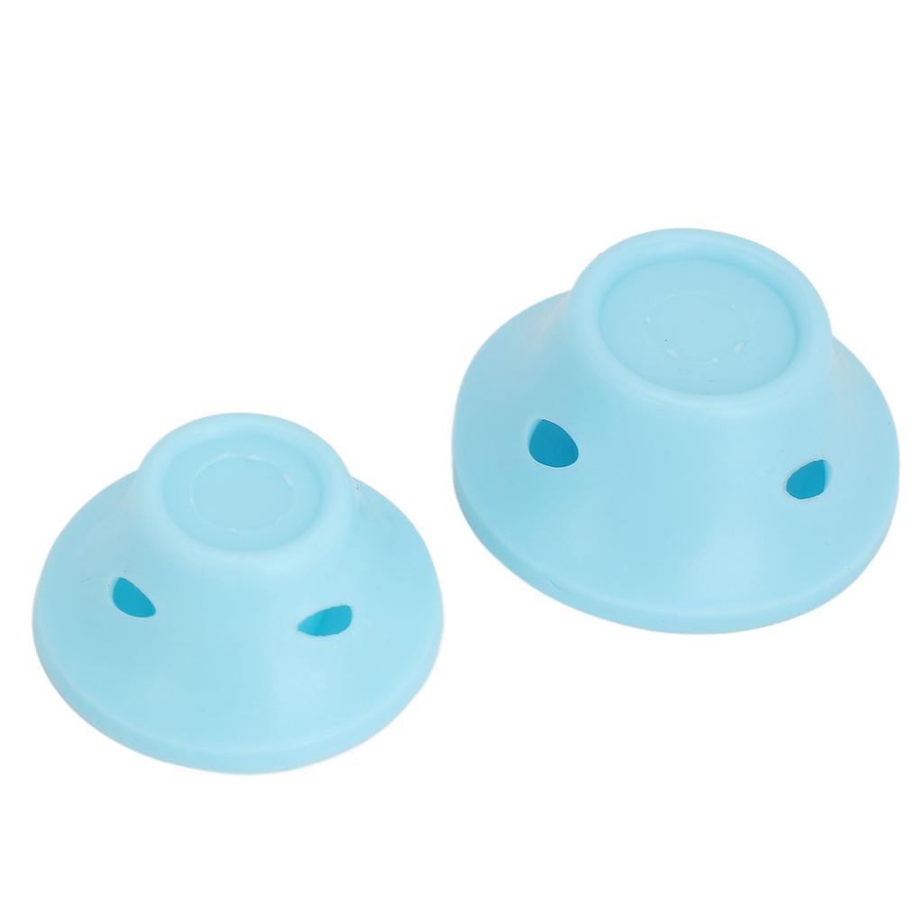 40pcs Silicone Hair Curler Soft Blue Heatless Lightweight Silicone Hair Roller for Home