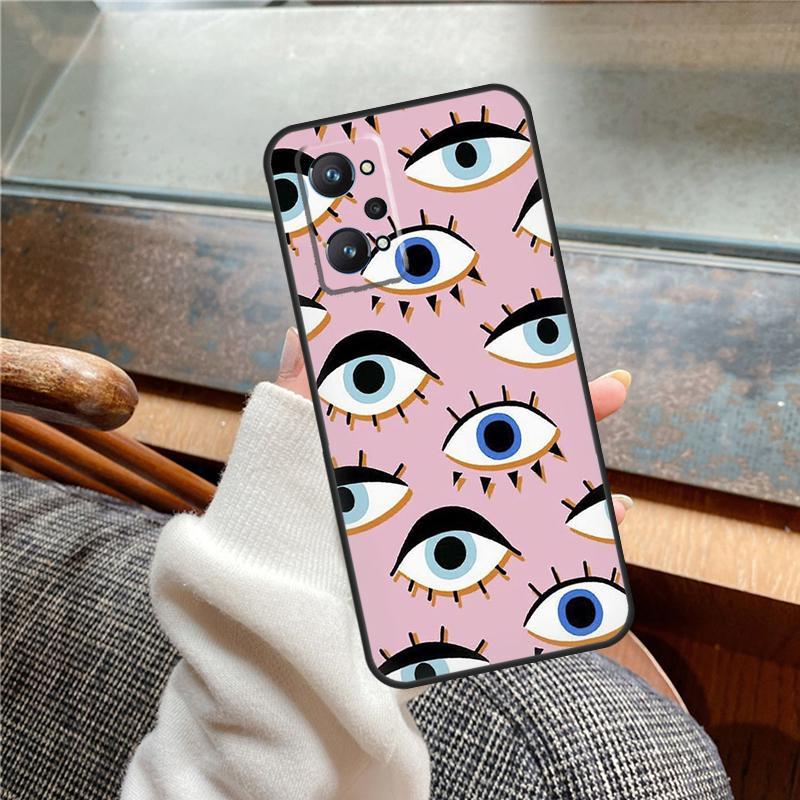 Lucky Eye Blue Evil Eye Print Case For Realme 15 Pro GT7 GT6 11 12 13 14 Pro Plus C55 C51 C53 C35 C33 C61 C65 C67 C71 C75