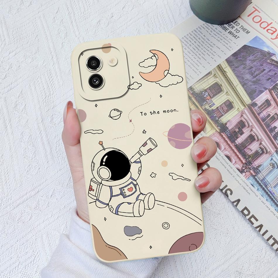 Case For Samsung A03 Core A03S Painted Soft Liquid Silicone Fashion Back Cover For Samsung Galaxy A 03 A03Core A03 S Funda Coque