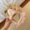 New Autumn/Winter Cute Bear Plush Face Washing Headband for Girls