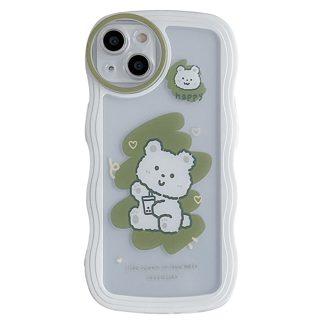 For iPhone 13 Case Wave Shape Edge Anti-Scratch Phone Protector