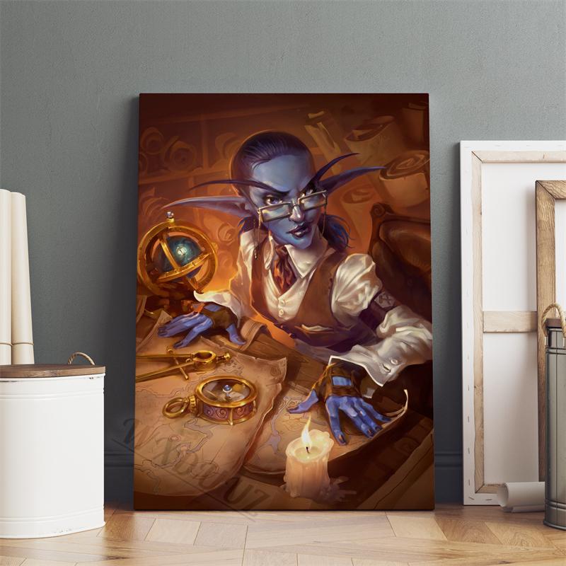 Hearthstone Game Animated Movies Character Pictures For Room Living 80s Retro Art Home Wall Decor Canvas Painting Print Posters
