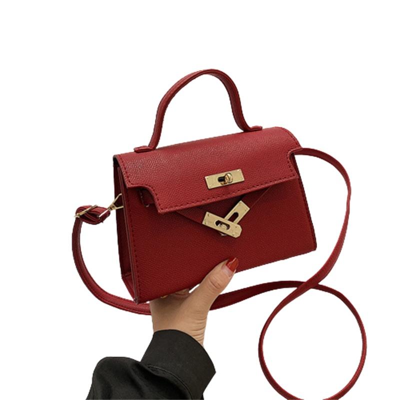 2020 New Lock Buckle Fashion Women's Bag Trendy Embossed Ladies Shoulder Bag Street Style Multiple Colors