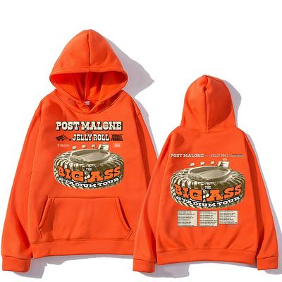 Post Malone Hoodies Post Malone The BIG ASS Stadium Tour 2025 Sweatshirts Women Men High Street Clothes Chic Oversized Pullover