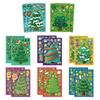 16Pcs Toy Puzzle Stickers Christmas Tree Make A Face Stickers Diy Handicrafts Waterproof Stationery Stickers