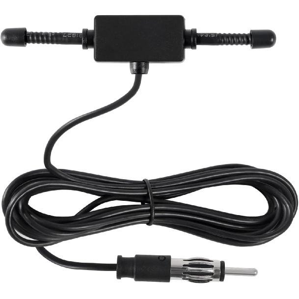 Car Stereo AM FM Dipole Antenna Hidden Adhesive Mount AM FM Radio Antenna DIN Plug Connector for Vehicle Car Truck SUV Radio Stereo Head Unit