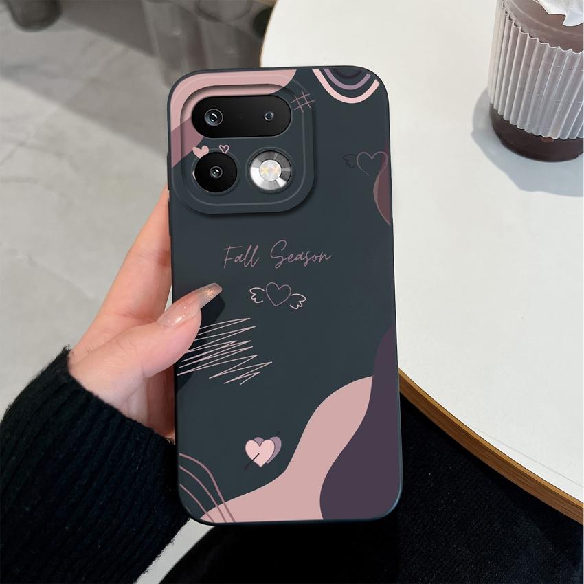 For Oppo Realme 16 15 14 Pro Plus C85 Pro Reno15 Pro Oppo A6X A96 A95 A94 A93 A92 A91 A72 Phone Case Love Heart Soft Liquid Silicone Lightweight Cover