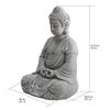 Figurine Bouddha de Jardin Statue Bouddha Décoration Argile Pour le Jardin 52 Cm Grand