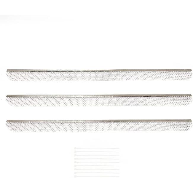 RVGUARD RV Flying Ect Screen, RV Furnace Vent Cover Bug Screen 2 Pack 2.8 X 1.3 Inch Stainless Steel Mesh With Tallation Tool And Silicone Rubber
