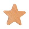 1PC Solid Wood Star Decorative Hook Moon Adhesive Hook No Punching Simple Wooden Wall Coat Hook Flower Cloud Interior