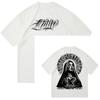 2026 Hipster Tattoo Artist Cartoon Tattoo West Coast Hiphop Chicano Floral Cartoon American Cotton Heavy Tshirt