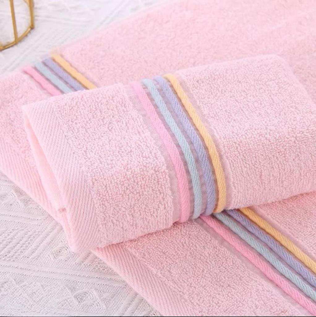 Premium Thick Cotton Towel - Soft, Absorbent, Non-Shedding for Men & Women
