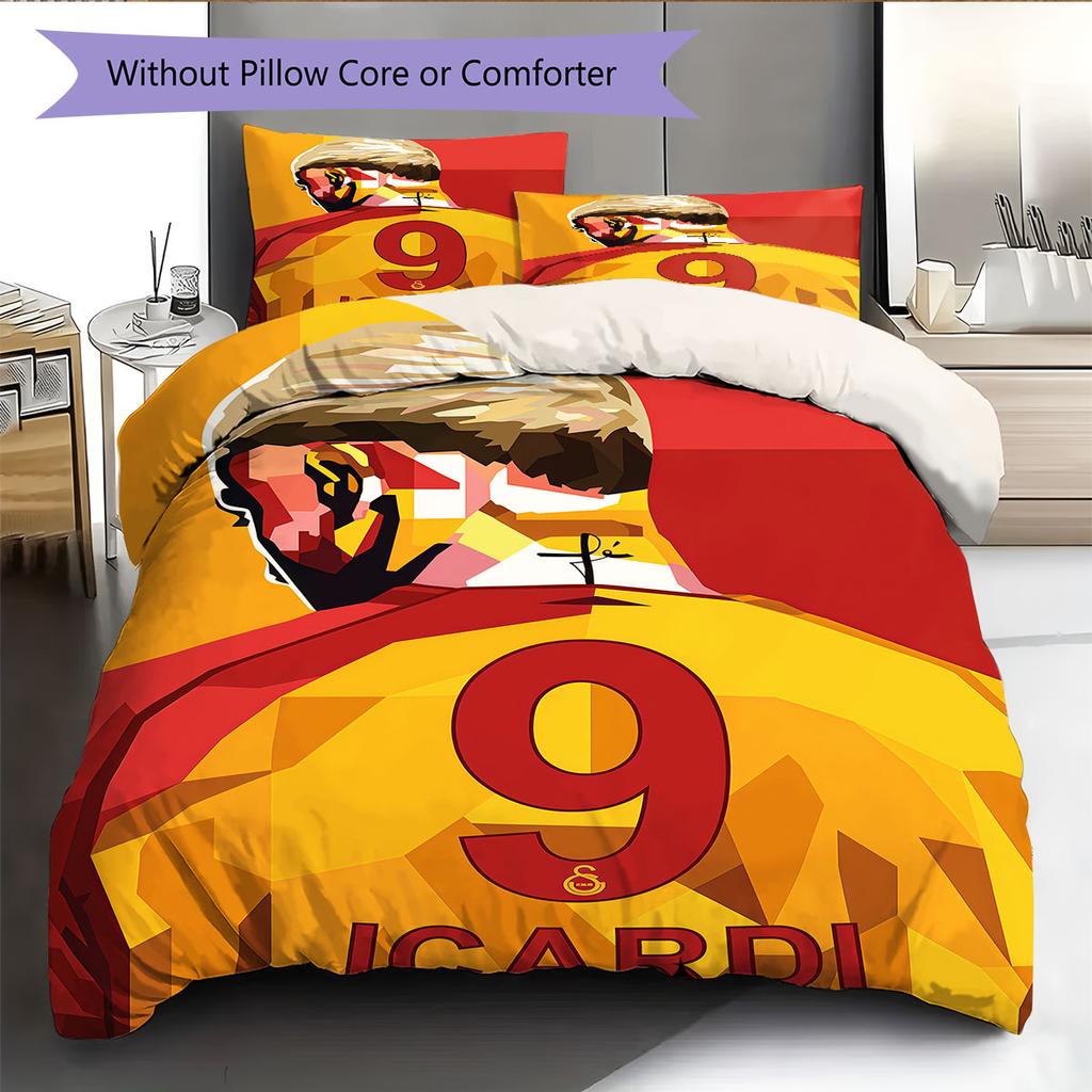 Galatasaray Blood Bedding Quilt Set Quilt Cover Pillowcase Home Decoration Birthday Gift (1 * duvet cover + 2 * pillowcase, without core)