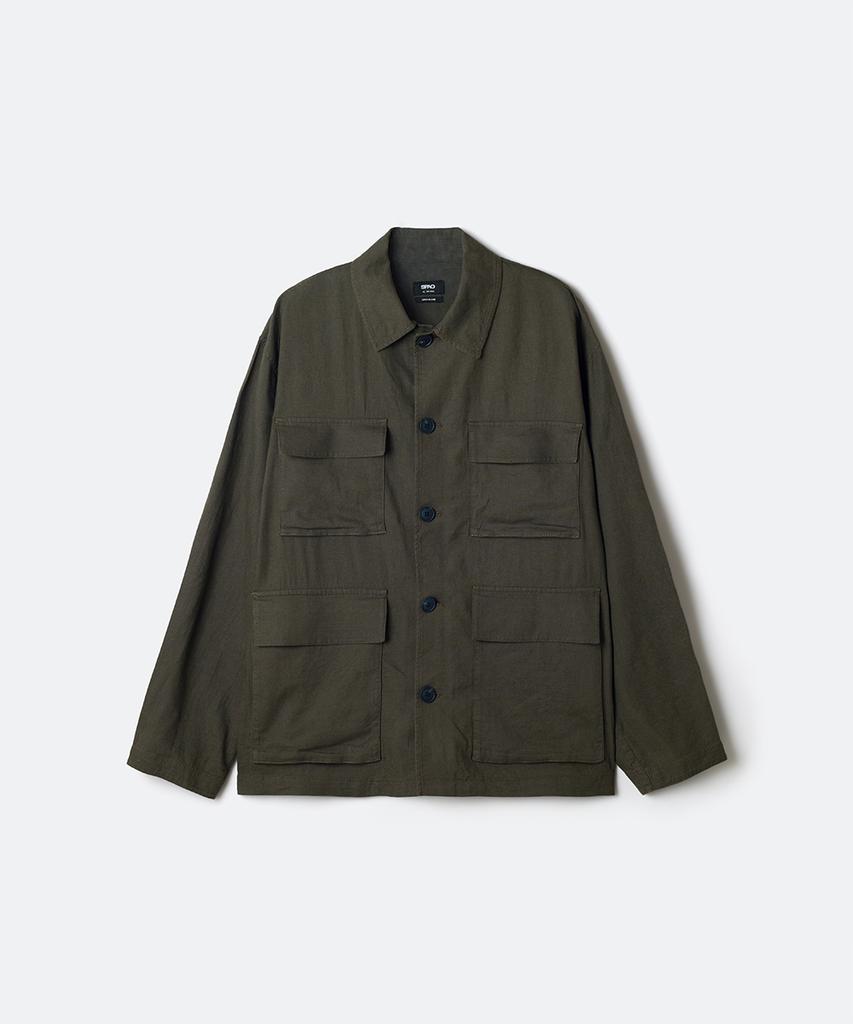 Spao Linen Blend Safari Jacket_Spjjg24M01