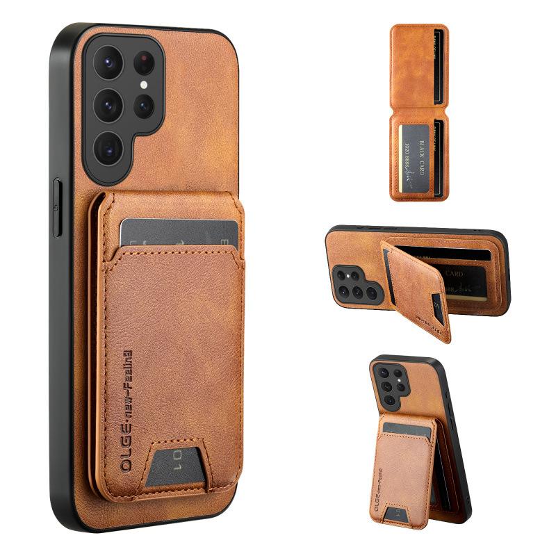 Suitable for Samsung Galaxy S25FE Mobile Phone Case 25 Cow Pattern Leather Magnetic Card Case New S25Ultra