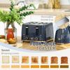 Kettle and Toaster Set, 1.7L 3000W Fast Boil Jug Kettle with Auto Shut Off, 4 Slice Toaster with 7 Level Browning Controls & Crumb Tray