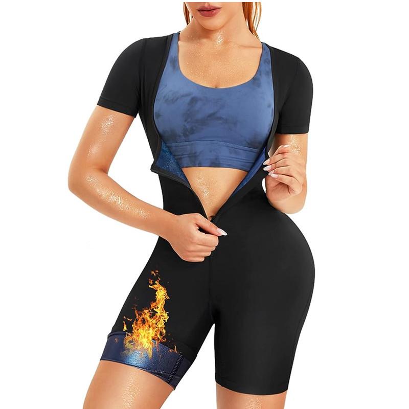 Body Feminino Transfronteiriço: Modelador de Cintura, Levanta Bumbum, Roupa de Suor para Corrida, Yoga e Fitness