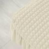 Universal Ottoman Cover Solid Color Ottoman Protector with Skirt Footrest Slipcover  Dining Room