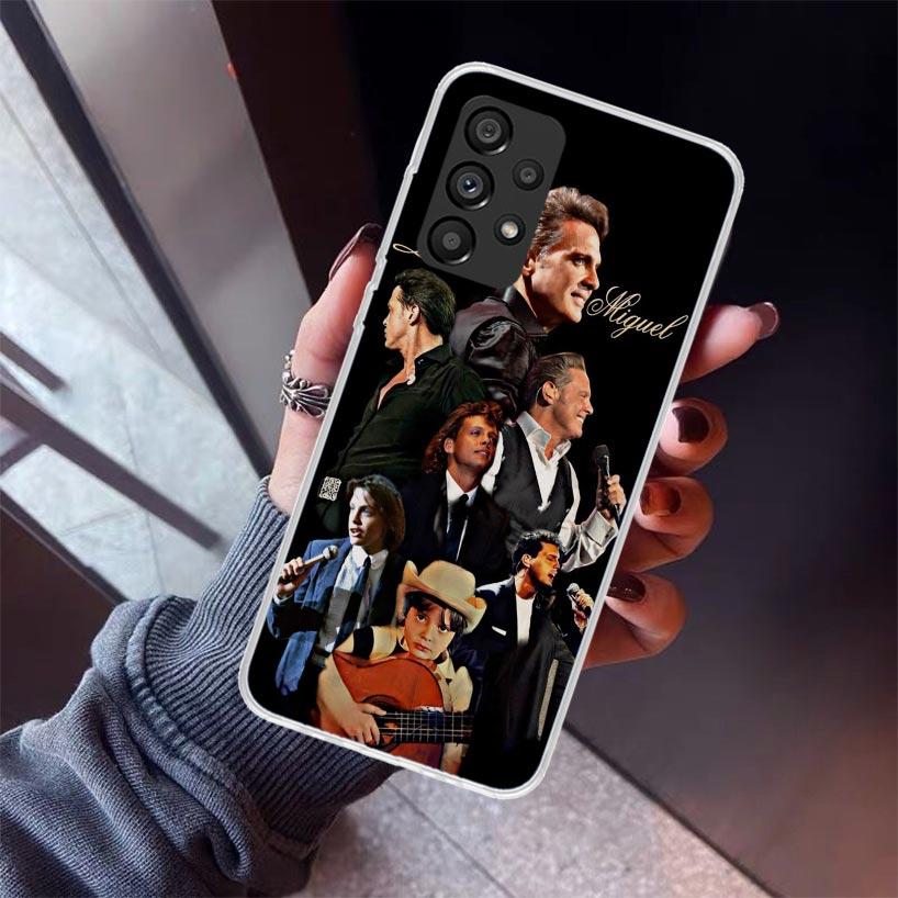 L-Luis M-Miguel Singer Phone Case For Samsung Galaxy A12 A52S A42 A32 A22 A51 A50 Note 20 Ultra 10 S10 Plus A71 A70 A31 A30 A10S