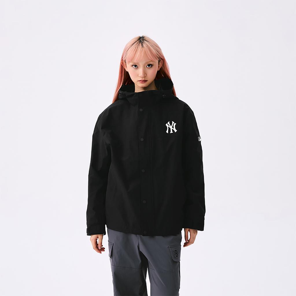 New MLB New York Yankees Basic Collection SS25 Jacket Unisex Black 3AWJB0151-50BKS