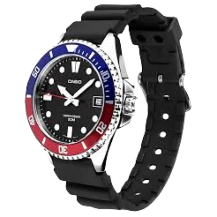 Casio G-Shock Series 50M Waterproof Casual Quartz Movement Resin Strap Watch Unisex Watches Black MDV-10-1A2V
