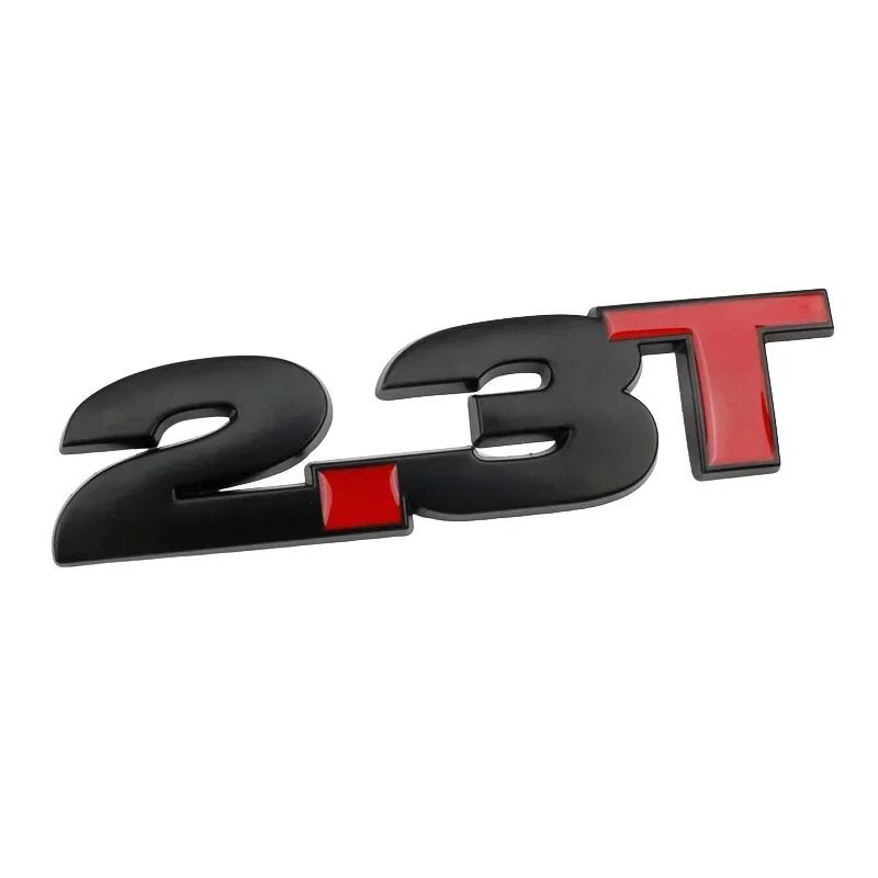 

Metal 2.3T Badge Rear Trunk Sticker Car Body Refitting Emblem for Ford Mustang Fiesta Focus Mondeo Kuga Ranger F150 GT Decor чёрный